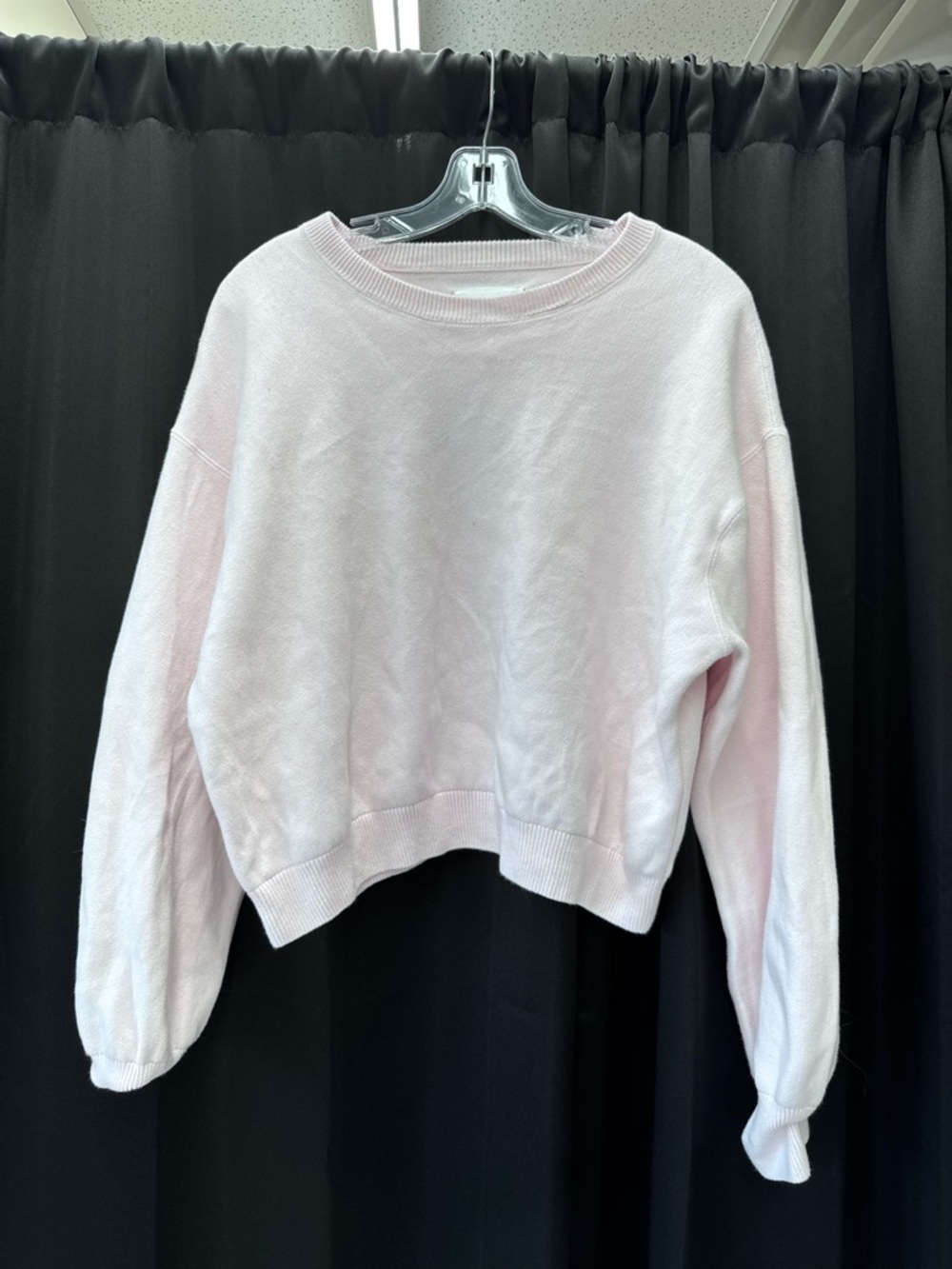 aerie Pale Pink Crewneck Sweater